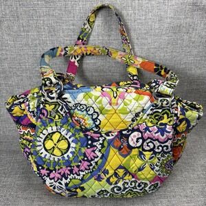 Vera Bradley Glenna RIO Multicolor Double Strap Top Zip Shoulder Tote Bag Purse
